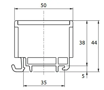 Клема Promfactor FT 1Р Cu:2.5-50мм²/ Al:6-50 6-50мм² сіра FT1050F - фото №3