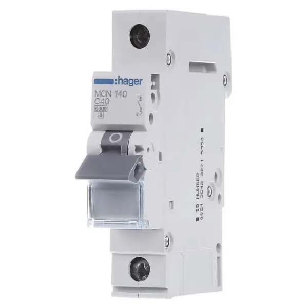 Автоматический выключатель Hager MCN140 6кА C 40A 1P
