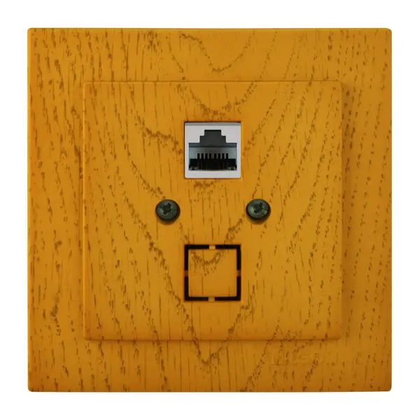 Розетка Nilson Touran дуб компьютерная CAT5e RJ45 ( 24251044 )