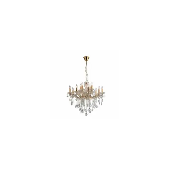 Люстра підвісна Ideal Lux / Ідеал Люкс FLORIAN SP12 ORO Люстра підвісна Ideal Lux / Ідеал Люкс FLORIAN SP12 ORO