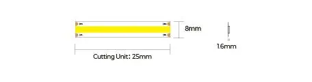 LED лента COLORS COB-24V-IP20 8W 660Lm 4000K 5м (DF6-24V-8mm-NW) - фото №1