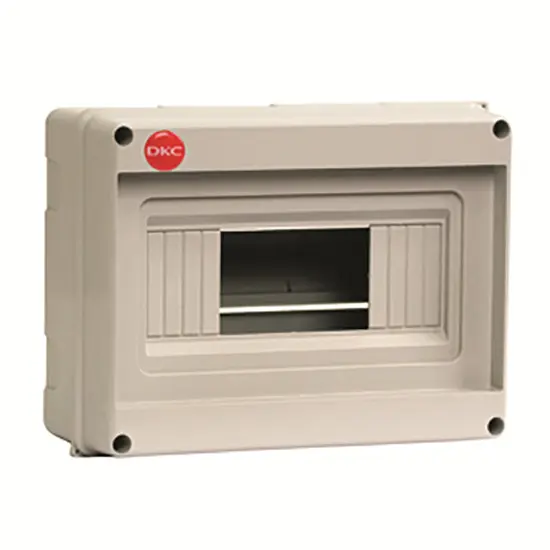 Щит настенный DKC Ram Base на 8 модулей без дверей RAL 7035