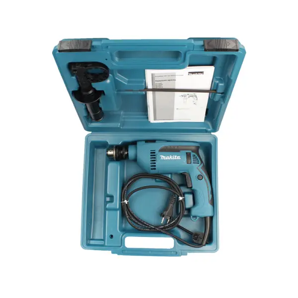Дриль ударний Makita HP1641K 680Вт - фото №10