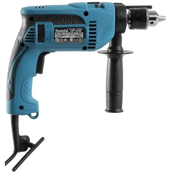 Дриль ударний Makita HP1641K 680Вт - фото №6