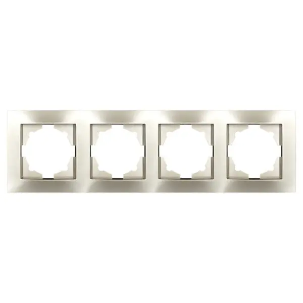 Рамка ELBI VEGA Silverline титан 4-на (510-011400-228) Рамка ELBI VEGA Silverline титан 4-на (510-011400-228)