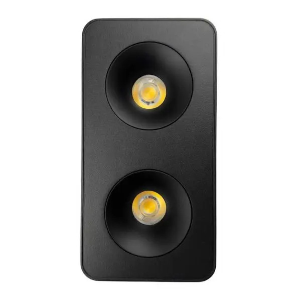 Світильник точковий накладний SIDNEY-2L 20W 4000K IP20 чорний Violux ( 330471 ) - фото №2