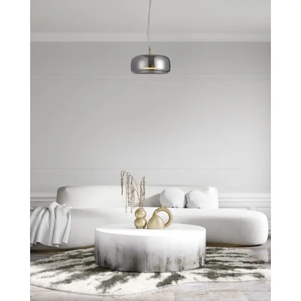 Подвесной светильник, люстра Italux PND-17760B-BRSS-SG Caste LED 1x10W 3000K 850Lm IP20 дымчатый - фото №1