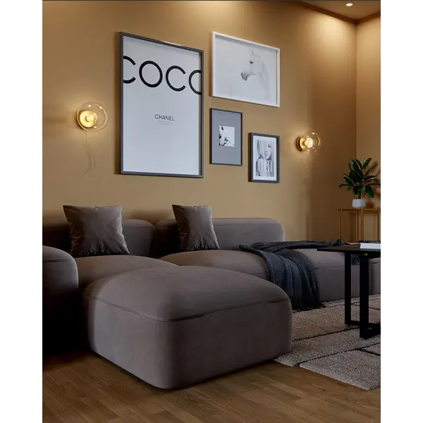 Бра, настенный светильник Pikart 36462-10 Ball E27 1x60W IP20 латунный - фото №4