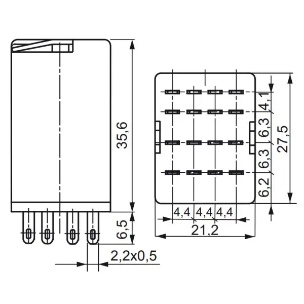 Електромеханічне реле ETI 002473006 ERM4-024DC 4p - фото №1 Електромеханічне реле ETI 002473006 ERM4-024DC 4p - фото №1