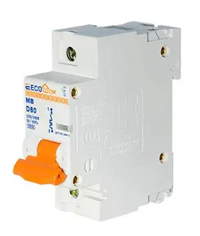 Автоматичний вимикач ECOHOME ECO MB 1p 80A D (ECO070010001) - фото №3