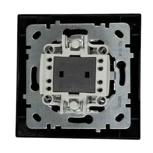 Вимикач Nilson Touran чорний мат 2кл ( 24381003 ) - фото №1