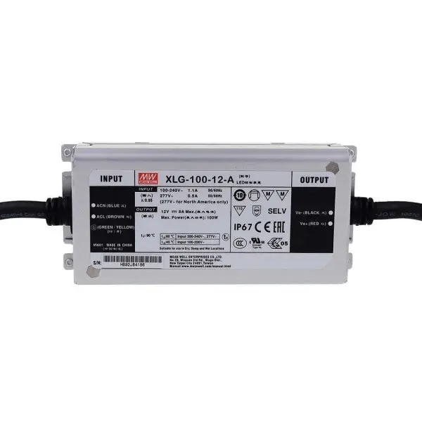 Блок живлення Mean Well 96W DC12V IP67 (XLG-100-12A) Блок живлення Mean Well 96W DC12V IP67 (XLG-100-12A)