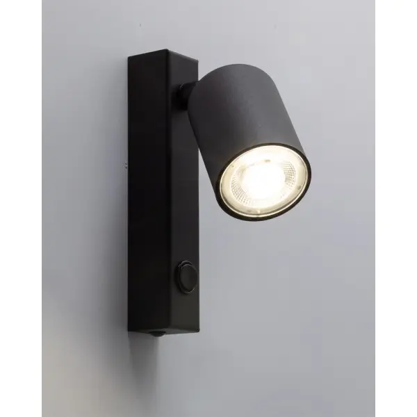 Бра, настенный светильник TK Lighting 11364 Nex GU10 1x10W IP20 черный - фото №1