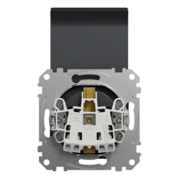 Розетка Schneider Electric Sedna Design & Elementsс заземлением шторками и крышкой черная SDD114024 - фото №2 Розетка Schneider Electric Sedna Design & Elementsс заземлением шторками и крышкой черная SDD114024 - фото №2