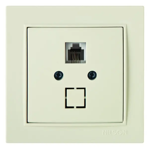 Розетка Nilson Thor кремовая телефонная ( 27121040 )