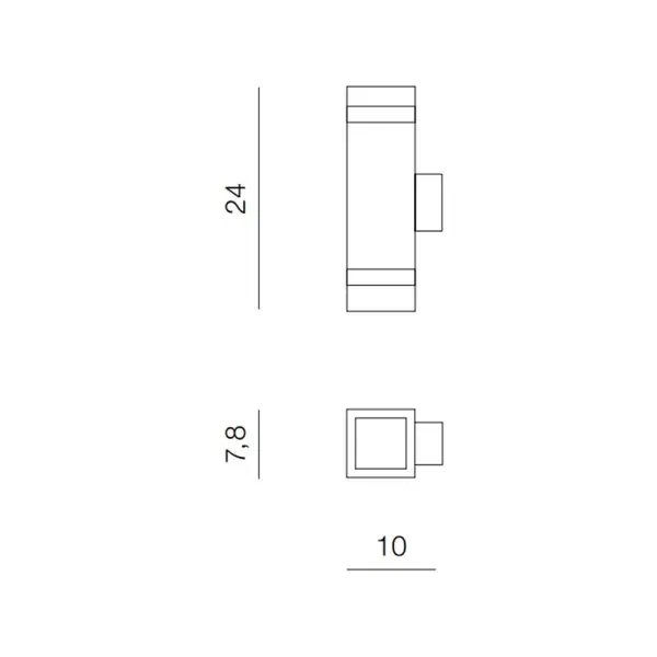 Вуличний світильник Azzardo AZ5223 Jason LED 1x18W 4000K 1600Lm IP65 чорний - фото №1