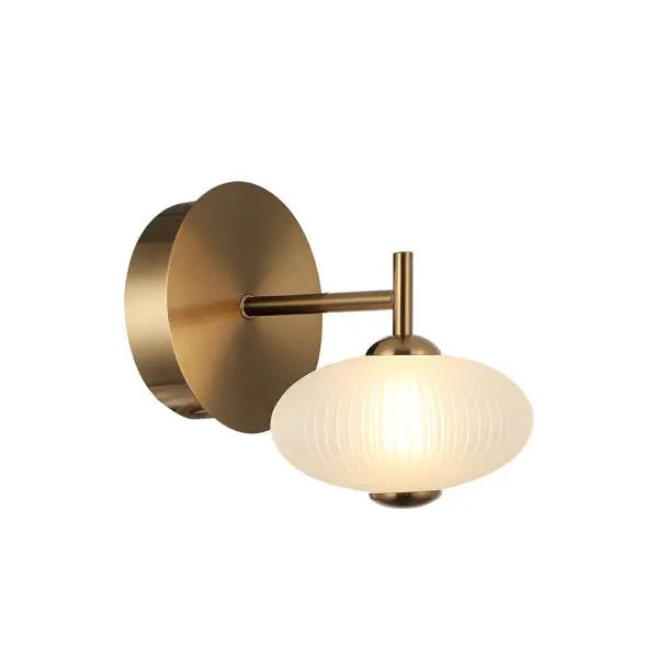 Бра, настенный светильник Italux WL-8545-1-BK-GD Nico LED 1x5W 3000K 480Lm IP20 золотой - фото №2