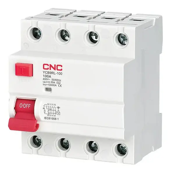 ПЗВ CNC YCB9RL-100 100А 3Р+N 6кА 30мА (Б00041356) ПЗВ CNC YCB9RL-100 100А 3Р+N 6кА 30мА (Б00041356)