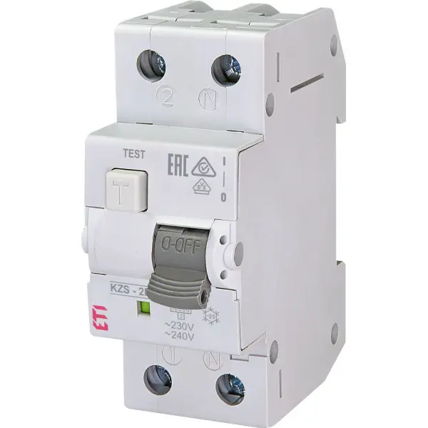 Диференціальний автомат ETI 002173105 KZS-2M B 20/0.03 тип AC (10kA) Диференціальний автомат ETI 002173105 KZS-2M B 20/0.03 тип AC (10kA)