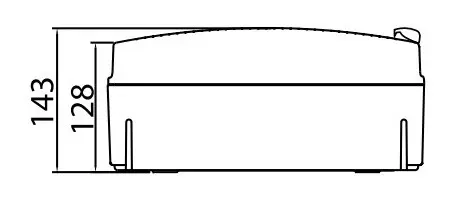 Щит настінний 24 мод. з дверцятами RAL7035 Ram Base, DKC - фото №3