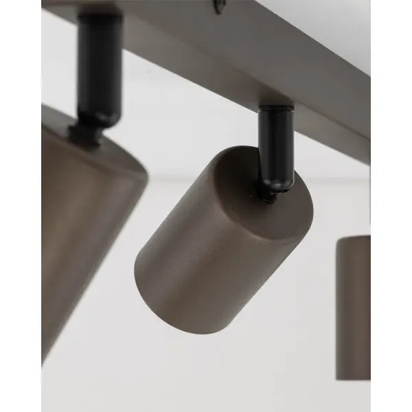 Светильник поворотный, спот TK Lighting 6182 Top GU10 4x10W IP20 коричневый - фото №1