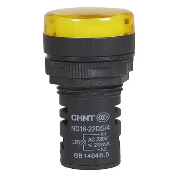 Індикатор Chint ND16-22D/2 AC/DC 230В жовтий (593076)
