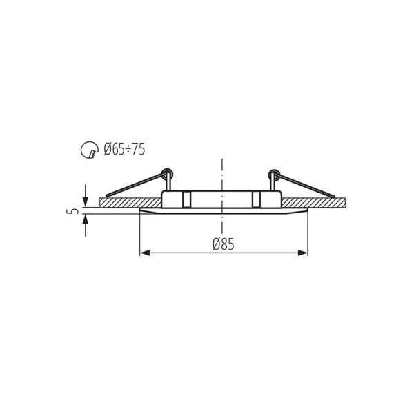 Точковий світильник Kanlux 2580 Luto GU5.3 1x10W IP20 білий - фото №2