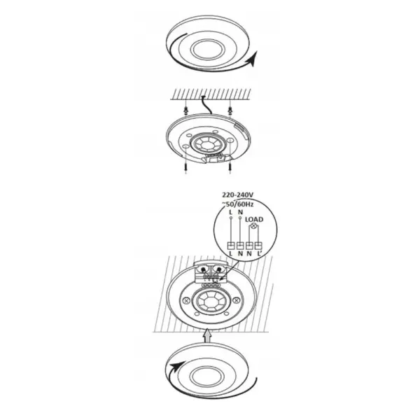 Датчик движения Goldlux 318756 ES-M15B Led IP20 Wh - фото №3 Датчик движения Goldlux 318756 ES-M15B Led IP20 Wh - фото №3