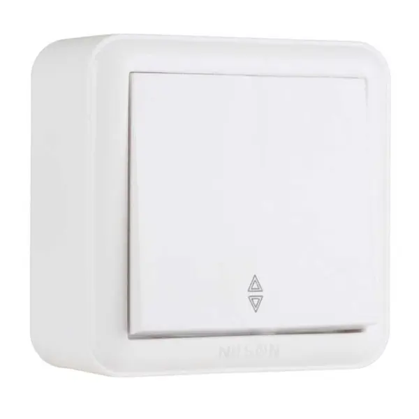 Выключатель Nilson Unique белый 1кл проходной ( 28111007 )