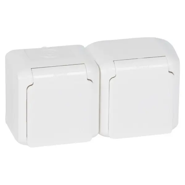 Розетка 2X2К+З Legrand Forix біла Розетка 2X2К+З Legrand Forix біла