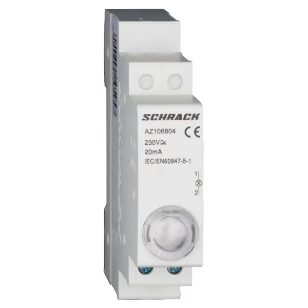 Белый модульный LED индикатор Schrack AZ106804 230В AC Белый модульный LED индикатор Schrack AZ106804 230В AC