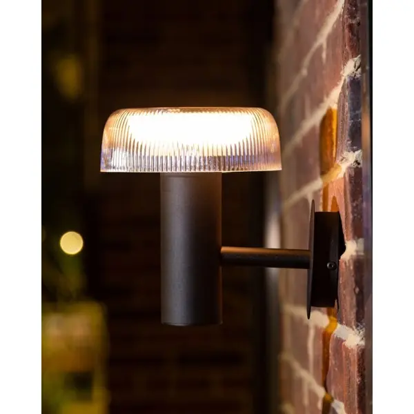 Вуличний світильник на сонячній батареї Zuma Line 5905316666375 Bluet LED 1x2.5W 3000K 200Lm IP44 чорний - фото №1