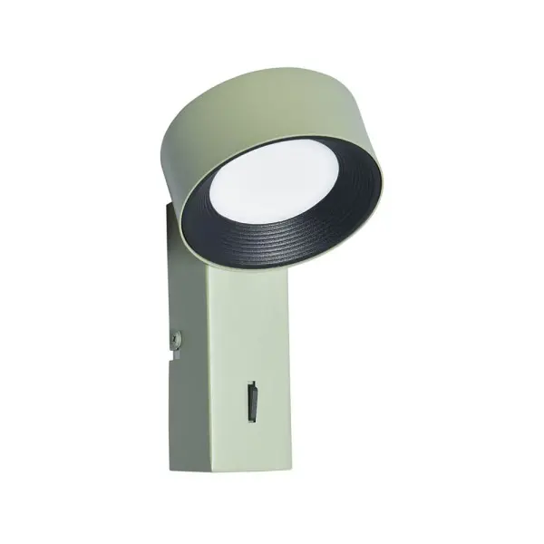 Бра, настенный светильник Italux WL-47390-1-GRN Otal LED 1x1.8W 4000K 489Lm IP20 зеленый