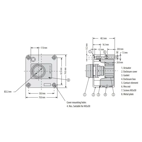 Кнопочный пост Eti ESB1Y-V1 Standart STOP желто-черный (4771624) - фото №1 Кнопочный пост Eti ESB1Y-V1 Standart STOP желто-черный (4771624) - фото №1