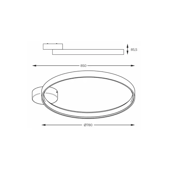 Люстра Zuma Line 5903938027857 Circle LED 1x50W 3000K 5520Lm IP20 - фото №1