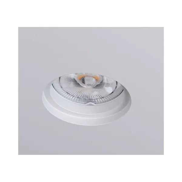 Гипсовый точечный врезной светильник Kloodi KD-GIPS RD100 H27 GU10 1x10W IP20 Wh - фото №1