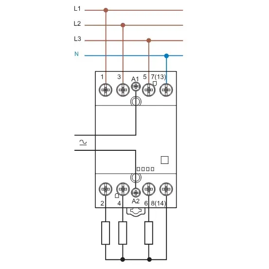Контактор Finder 2NO+2NC 63A 220-240В AC/DC (226402304610) - фото №1