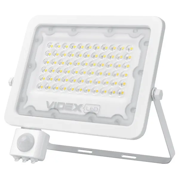 LED прожектор Videx F2e 50Вт 5000K (VL-F2e505W-S) с датчиком движения и освещенности
