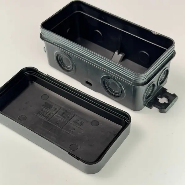 Коробка распределительная СКИМ K45B 85х43х39 черная IP44 ( B1102005 ) - фото №4