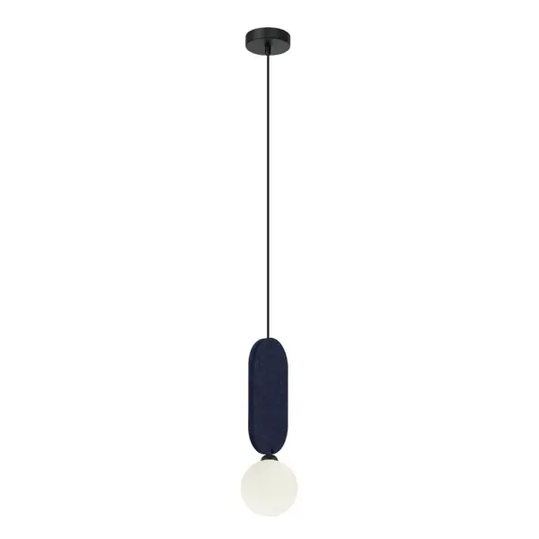 Подвесной светильник, люстра Italux PND-59815-1-BLU Lorenzo G9 1x25W IP20 синий Подвесной светильник, люстра Italux PND-59815-1-BLU Lorenzo G9 1x25W IP20 синий