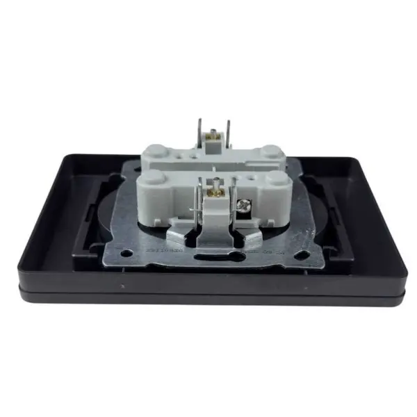 Розетка Nilson Selene антрацит 2-на без заземлення ( 23362524 ) - фото №3