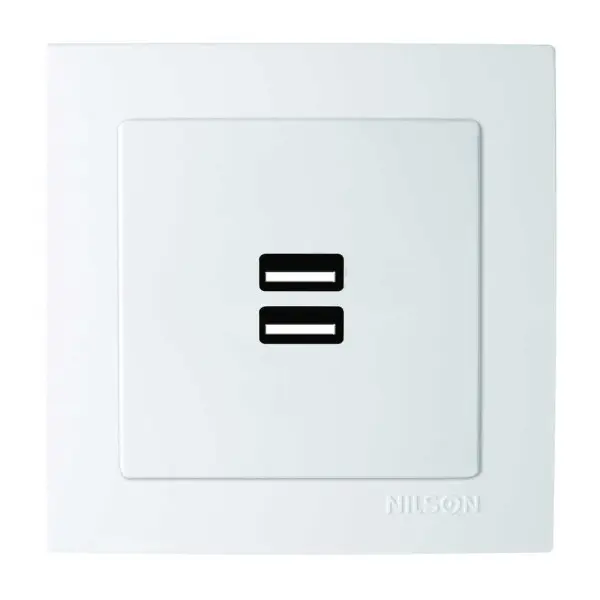 Розетка Nilson Touran біла 2-на USB ( 24111081 )