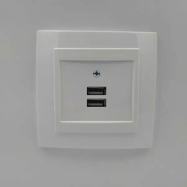 Розетка Nilson Touran біла 2-на USB ( 24111081 ) - фото №1