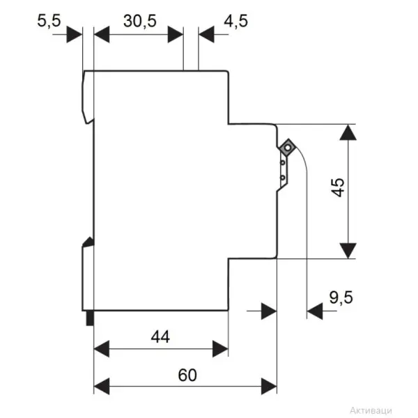 Автоматический выключатель Schrack BM418140 4,5кА 40А 1P х-ка B - фото №7