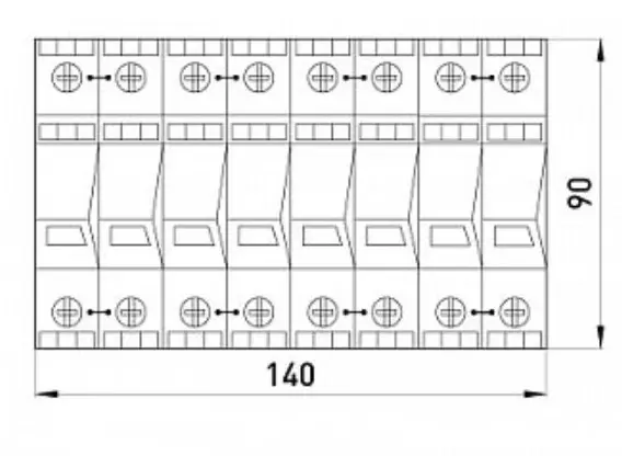 Комбинированное УЗИП E.next 81.128 e.POmI.4 LCF 100 - фото №1 Комбинированное УЗИП E.next 81.128 e.POmI.4 LCF 100 - фото №1
