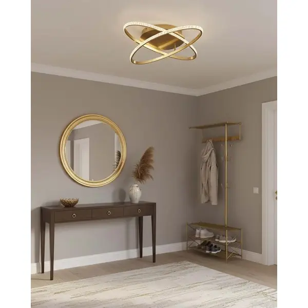 Люстра Goldlux 337856 Diana LED 1x34W 4000K 4500Lm IP20 золотая - фото №2