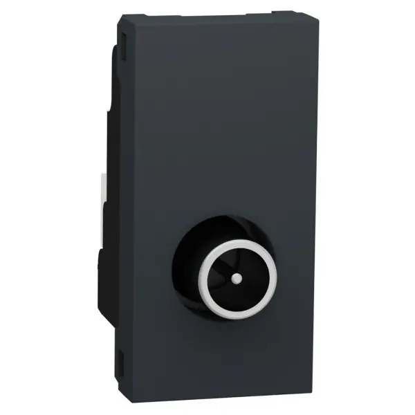 Одинарна TV розетка Schneider Electric NU346154 1М (антрацит) Одинарна TV розетка Schneider Electric NU346154 1М (антрацит)