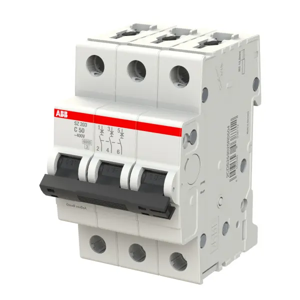 Автоматический выключатель ABB SZ203-C50 6кА 50А C Автоматический выключатель ABB SZ203-C50 6кА 50А C