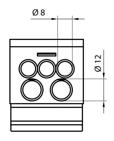Розподільний блок ETI 001102401 EDBM-2 (160А 1x4-70; 2x4-35; 3x2.5-25) - фото №5 Розподільний блок ETI 001102401 EDBM-2 (160А 1x4-70; 2x4-35; 3x2.5-25) - фото №5