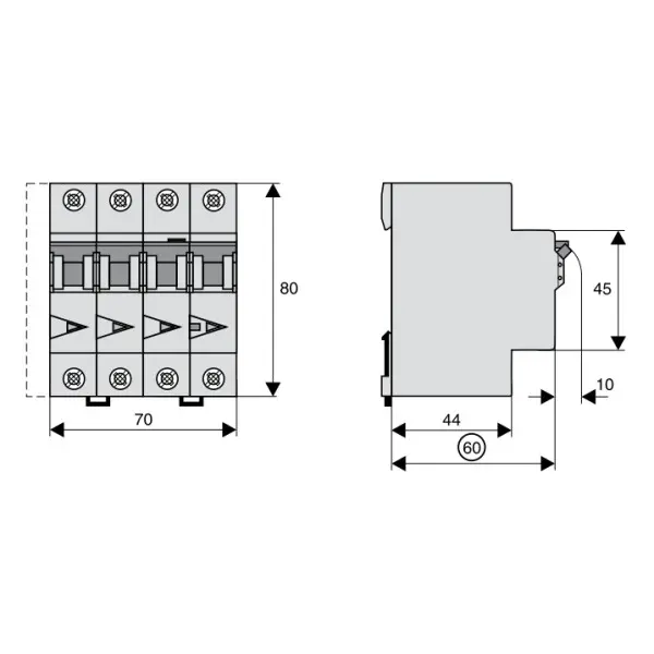 Диф автомат Eaton (Moeller) mRB4-32/3N/C/003-A - фото №2